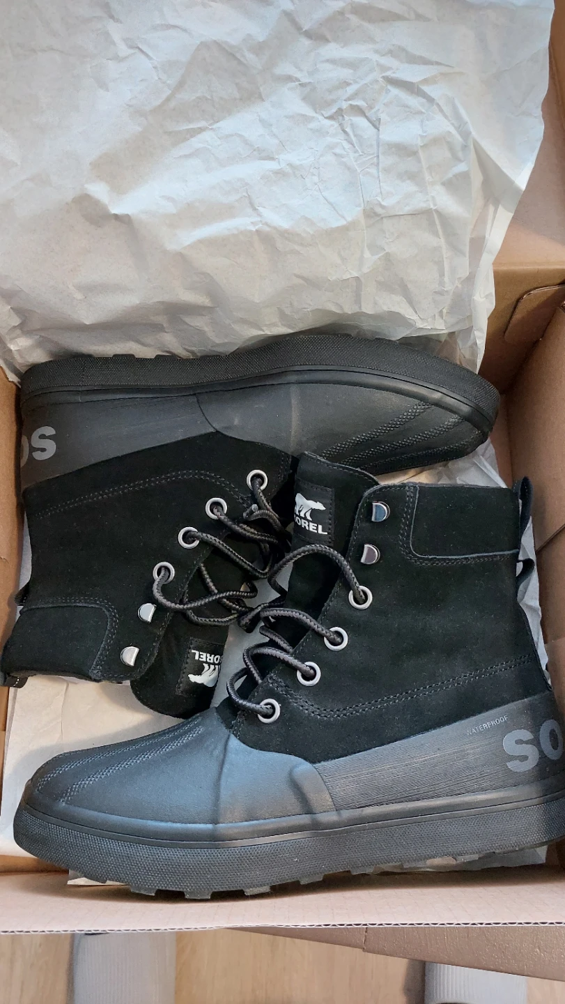 Sorel  Metro II Black Waterproof Boots