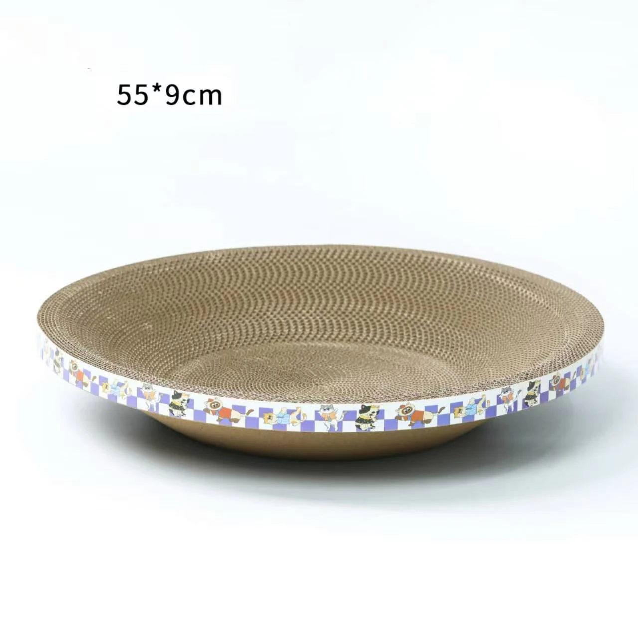 Cardboard Cat Scratcher Bowl 55x9cm