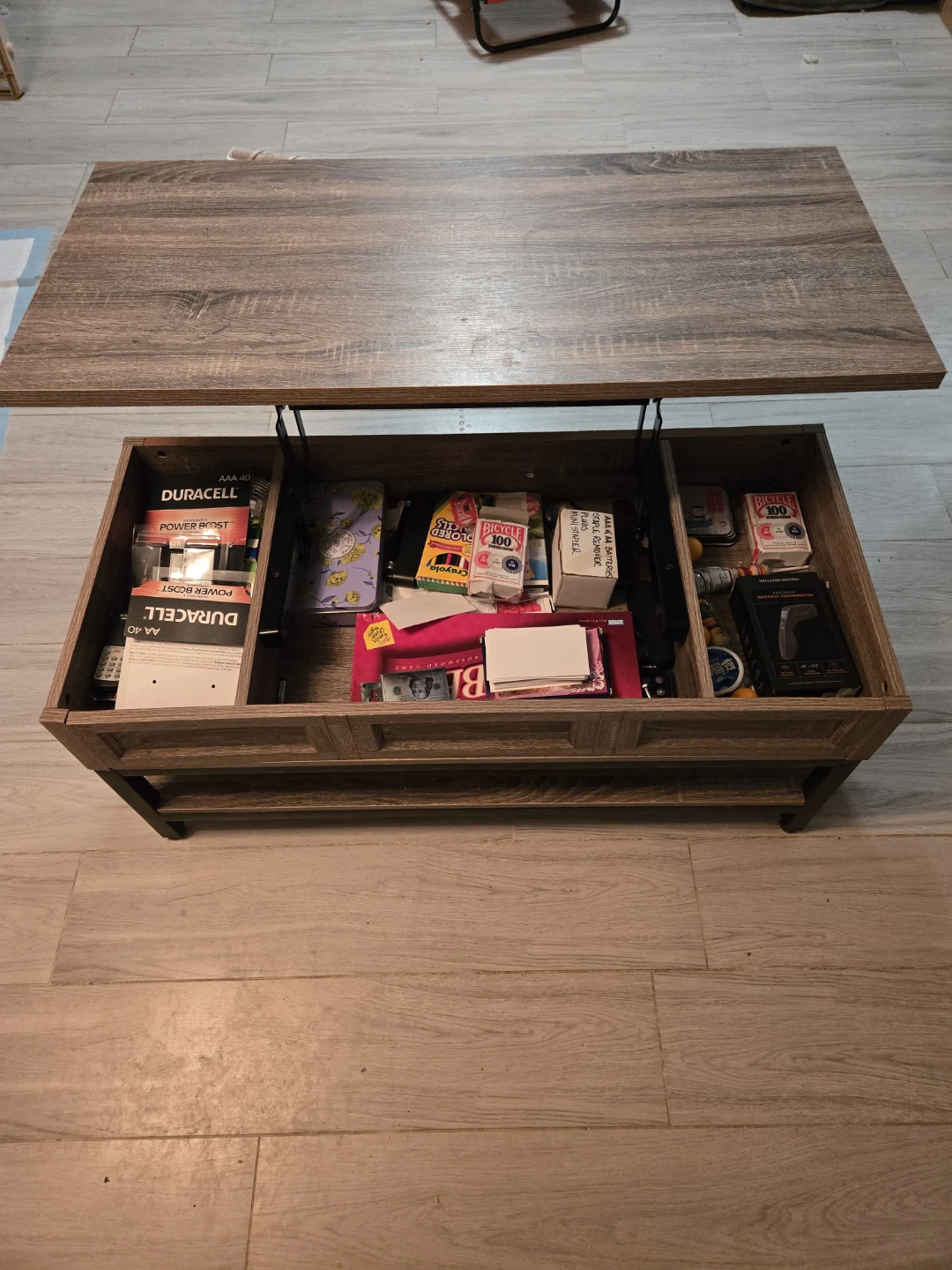 Lift Top Coffee Table with Storage - photo 5