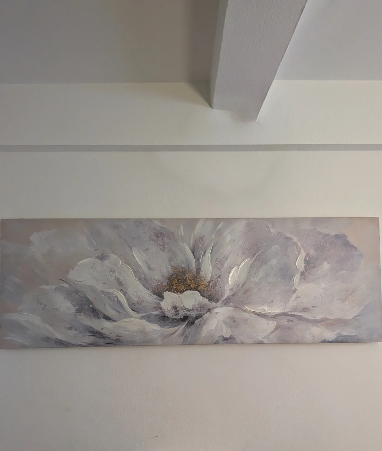 Large Abstract Floral Wall Art Canvas Painting 59' L x 20 W