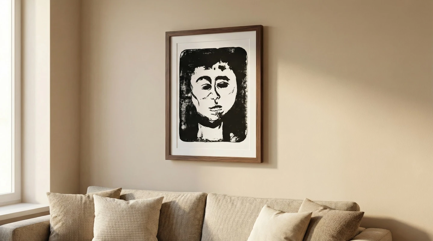 Black and White Portrait Print