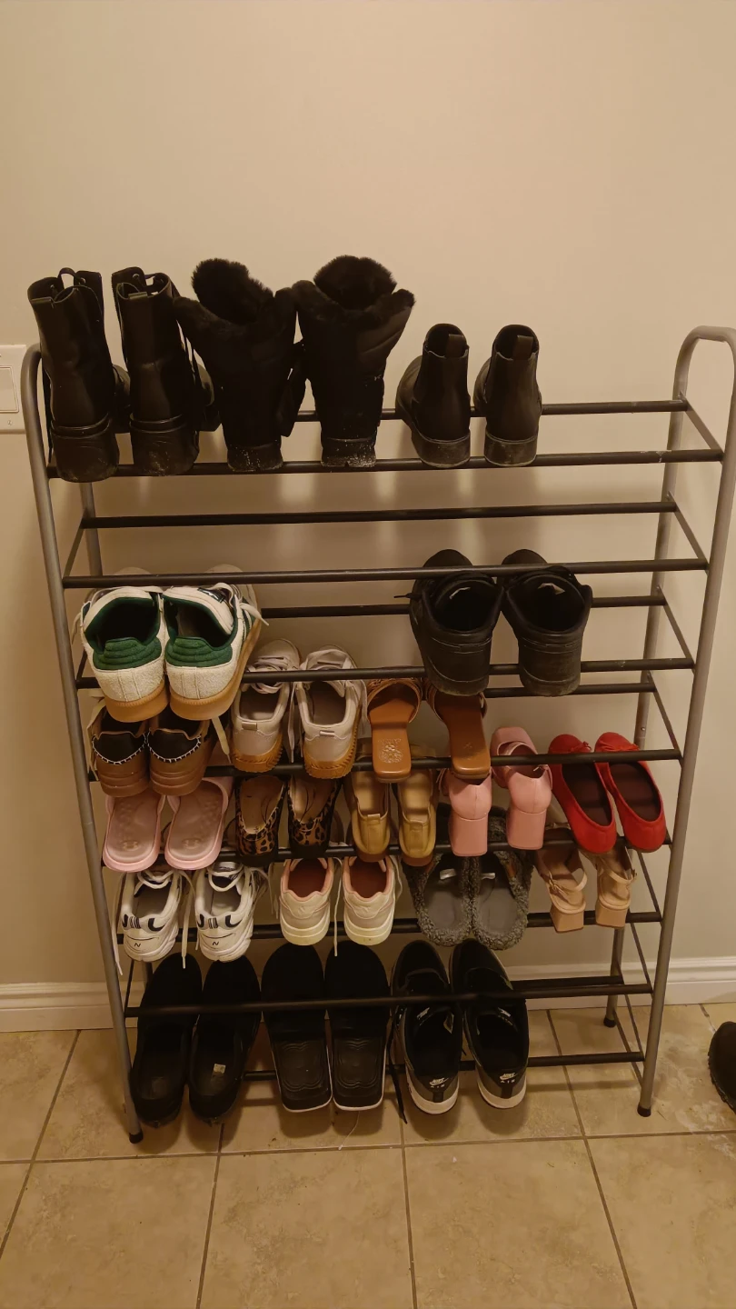 Adjustable 5-Tier Shoe Rack