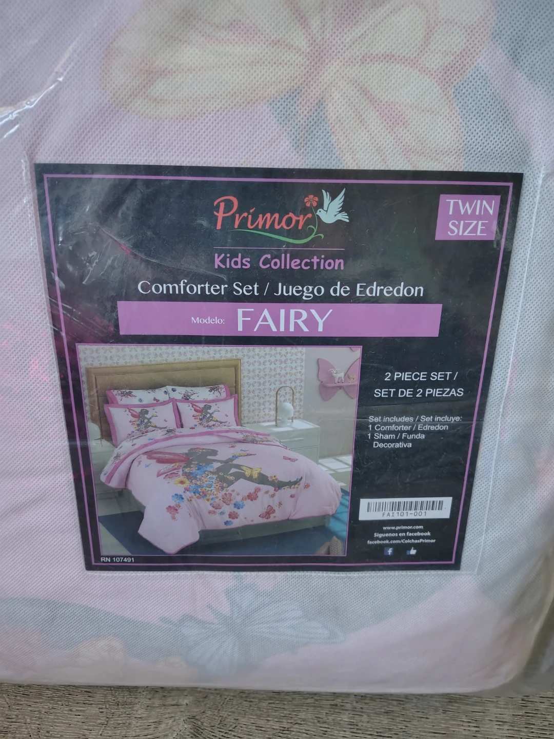 Primor Kids Collection Fairy Twin Comforter Set