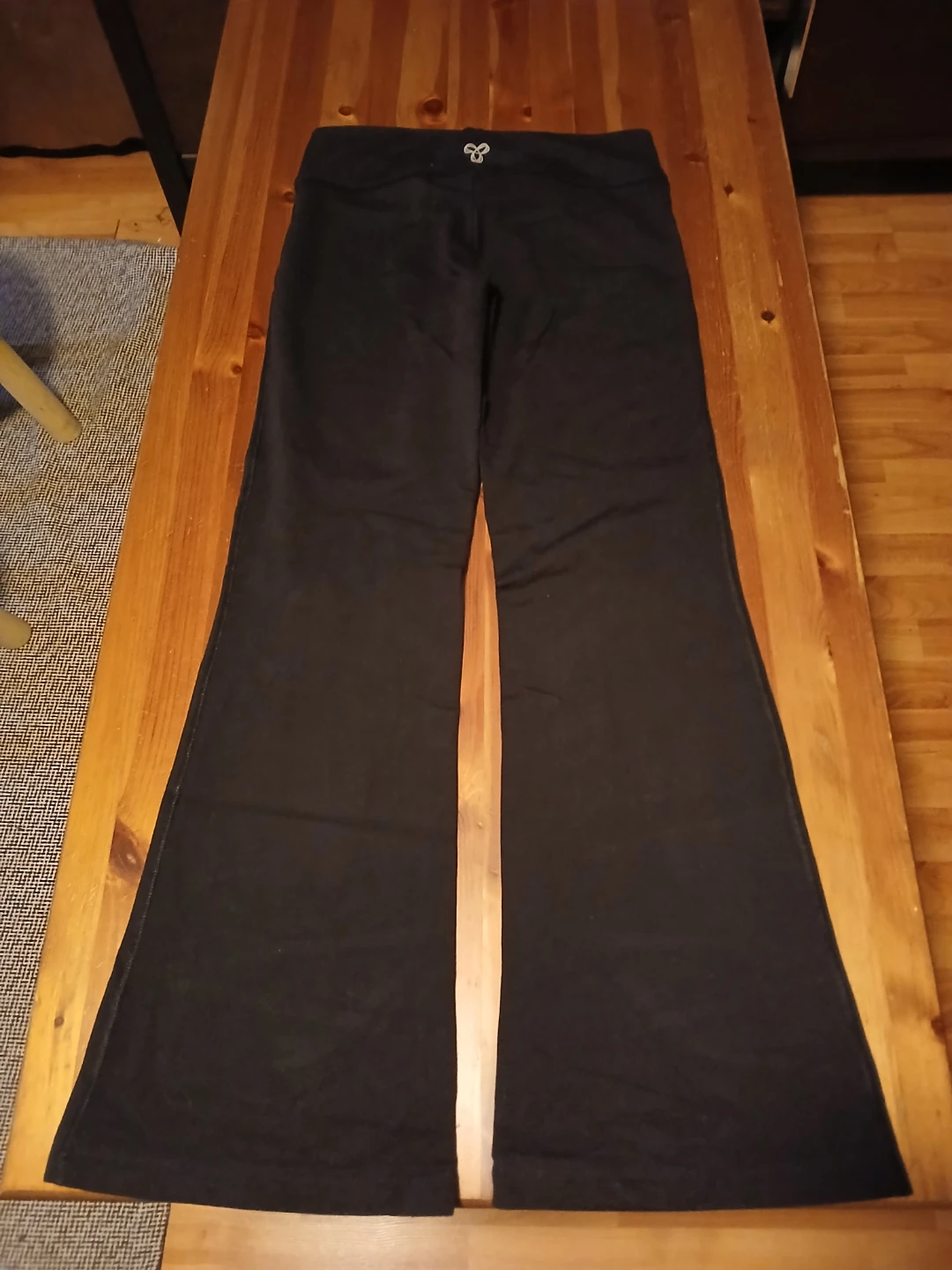 Teal 'T' Logo Flare Pants Size S