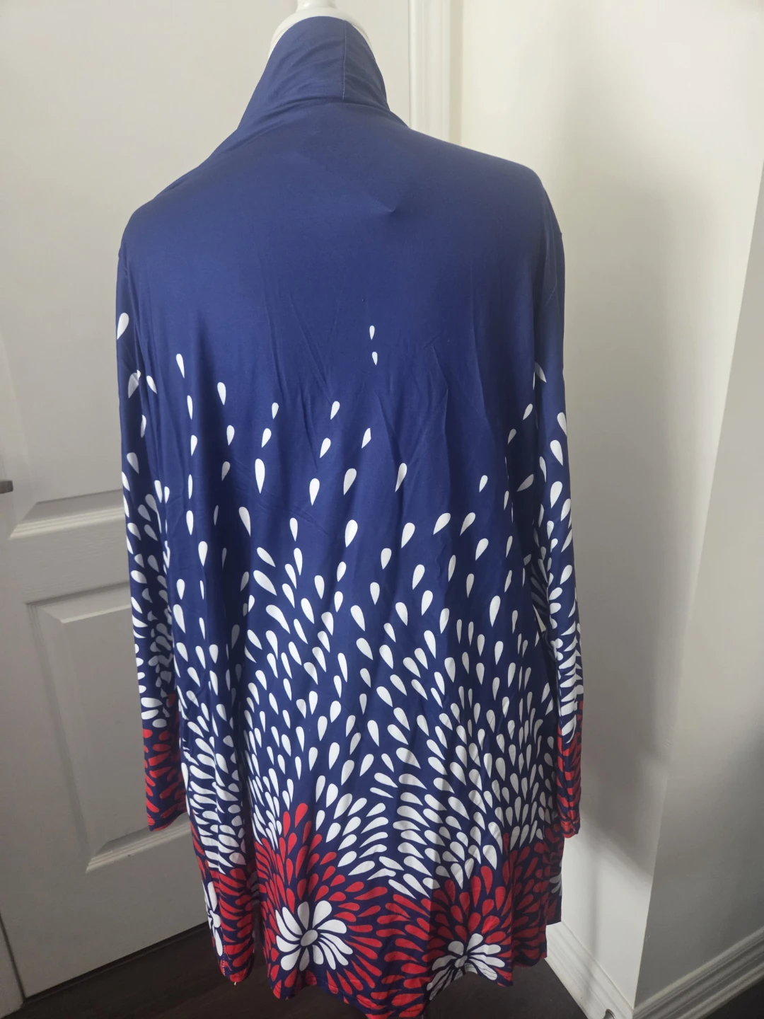 Women's Blue Floral Cardigan - photo 2