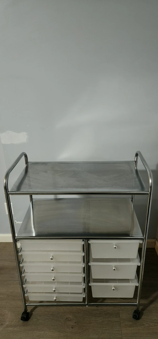 Rolling Storage Cart with 9 Drawers - photo 2