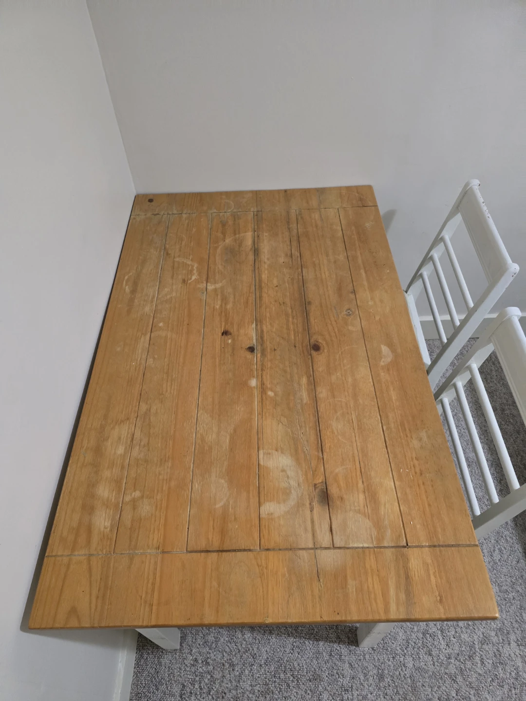 Wooden Dining Table w/ 2 chairs - photo 2