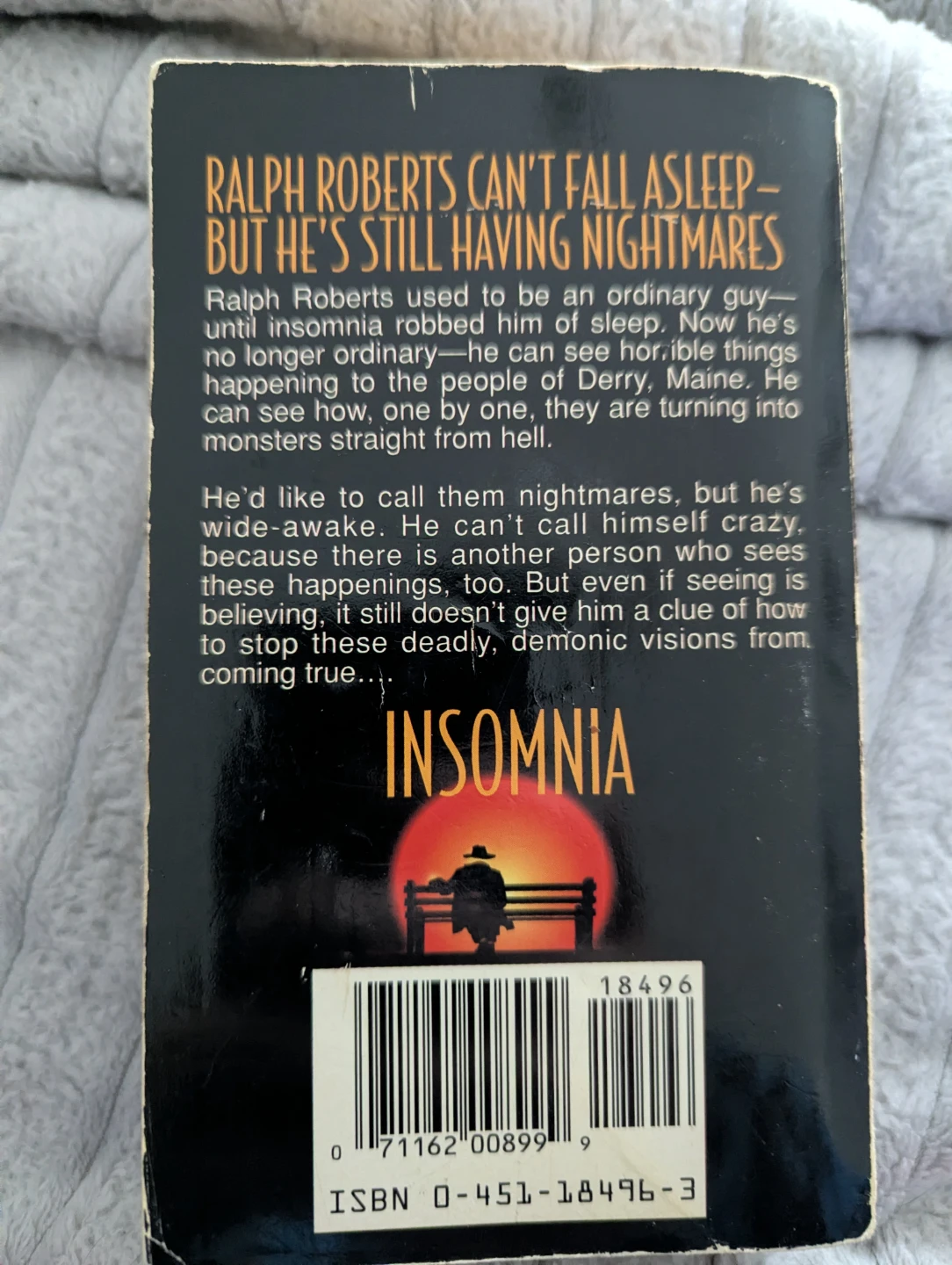 Stephen King Insomnia Paperback Novel - photo 2