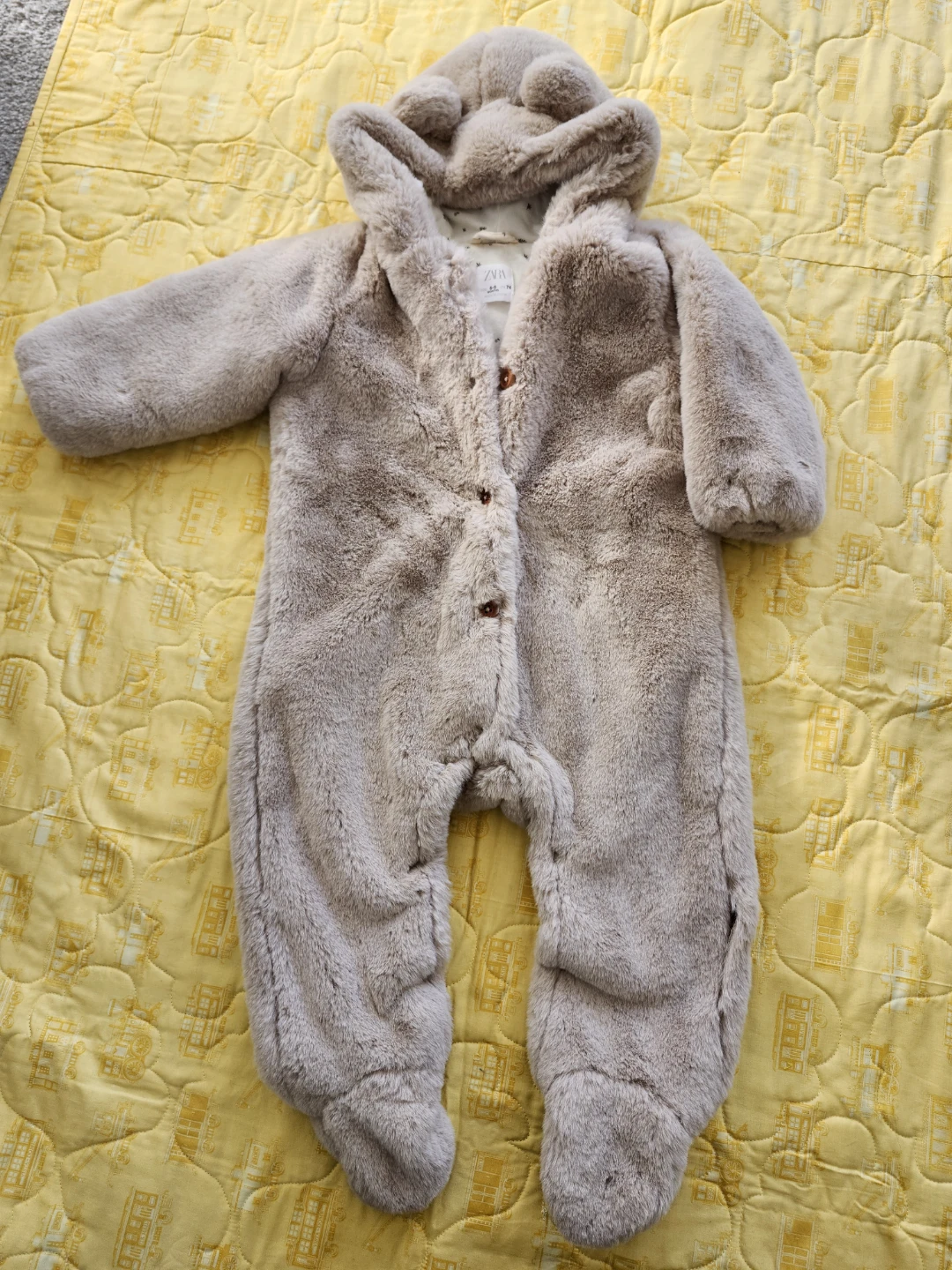 Zara Baby Bear Bunting Snowsuit 6-9 Months - photo 5
