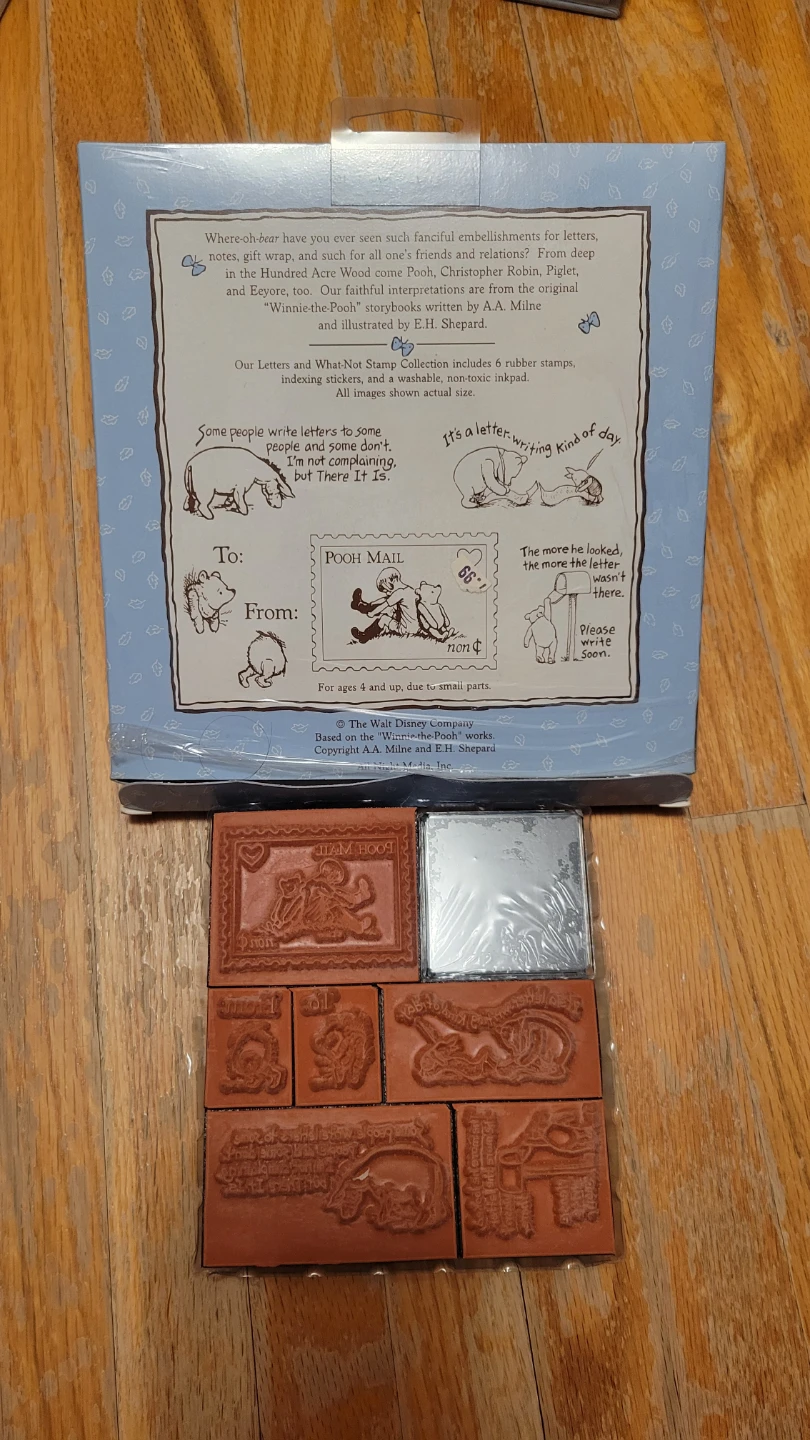 Disney Winnie the Pooh Letters & What-Not Rubber Stamp Set - photo 2