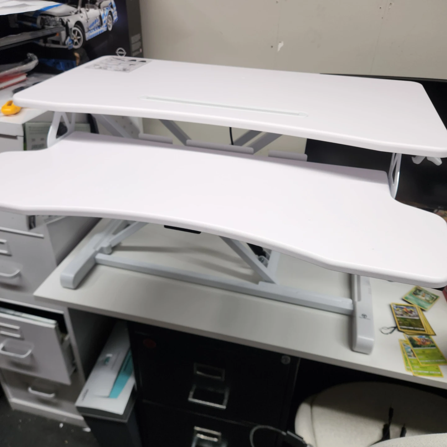 High quality White Adjustable Standing Desk Converter - photo 4