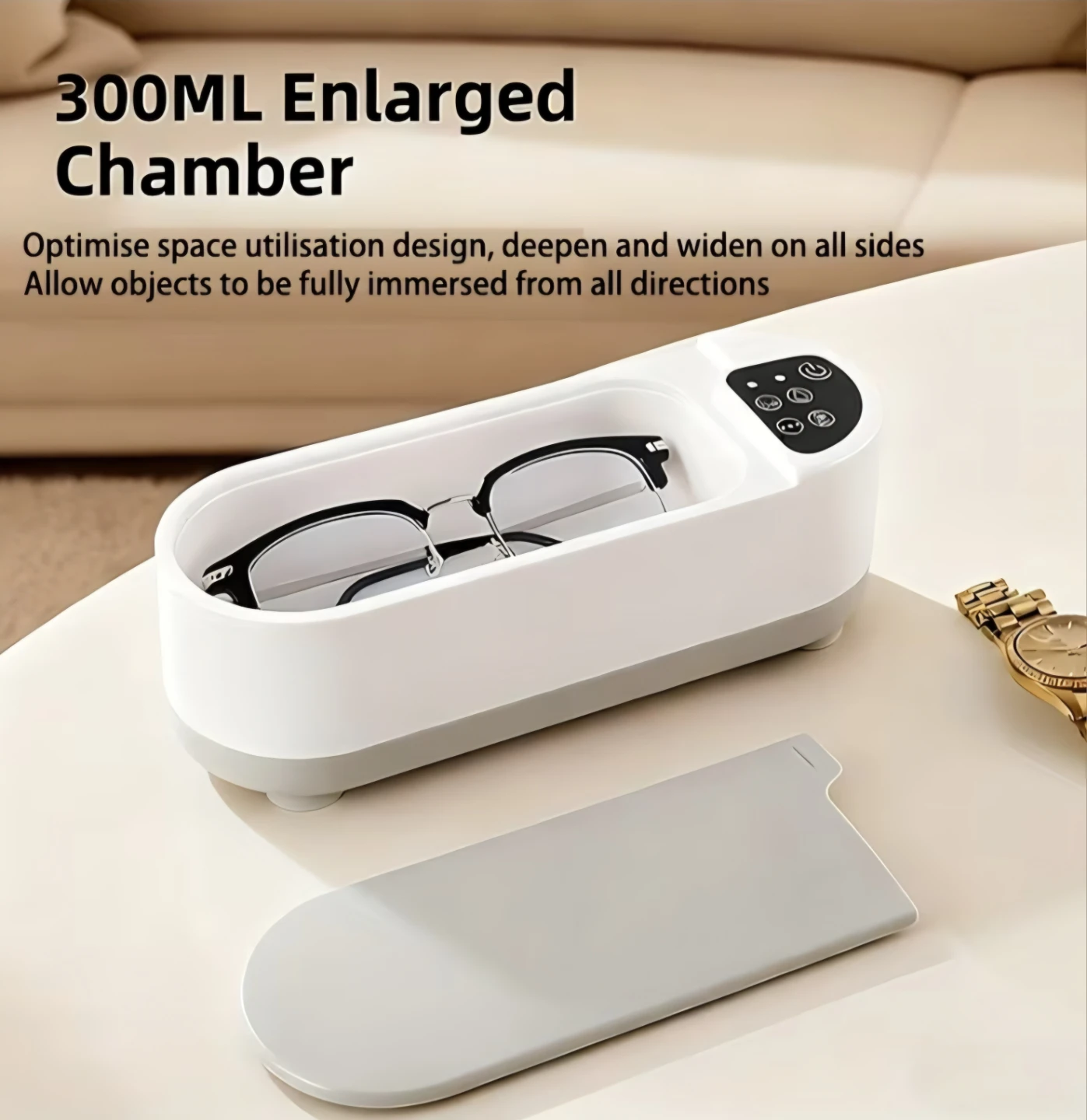 Ultrasonic Cleaner for Jewelry, Glasses, Watches
