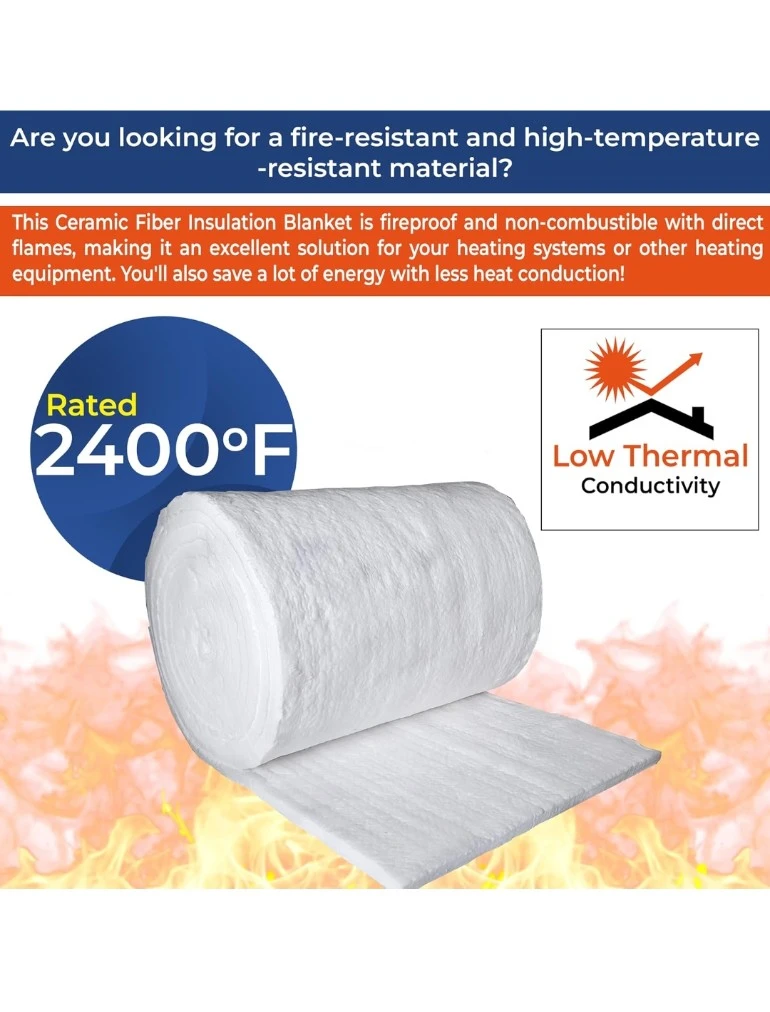 Ceramic Fiber Insulation Blanket - 2400°F Rated - photo 2