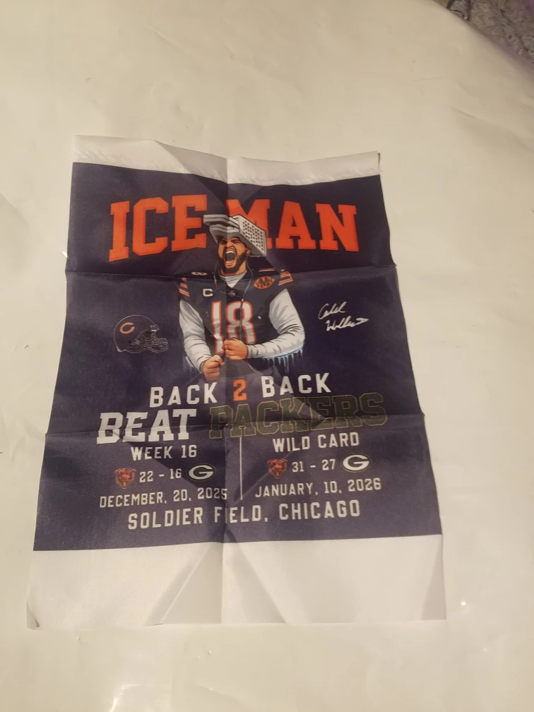 Chicago Bears 'Iceman'  Back 2 Back Beat Packers