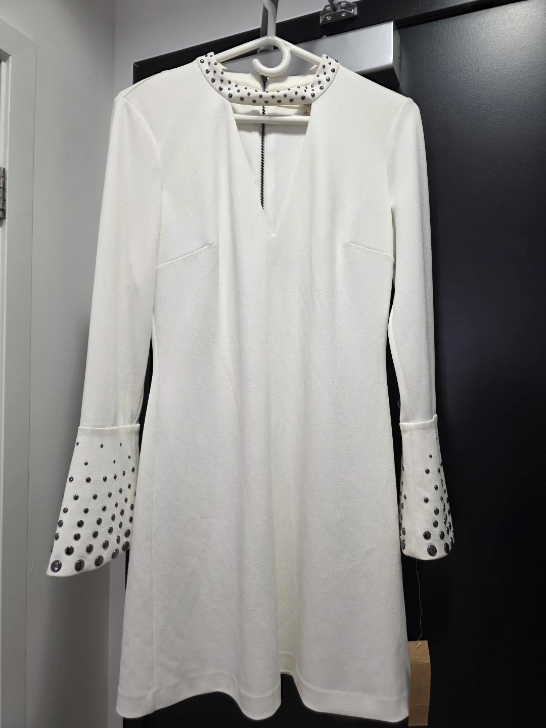 MOVING SALE- White Studded RACHEL ROY Mini Dress
