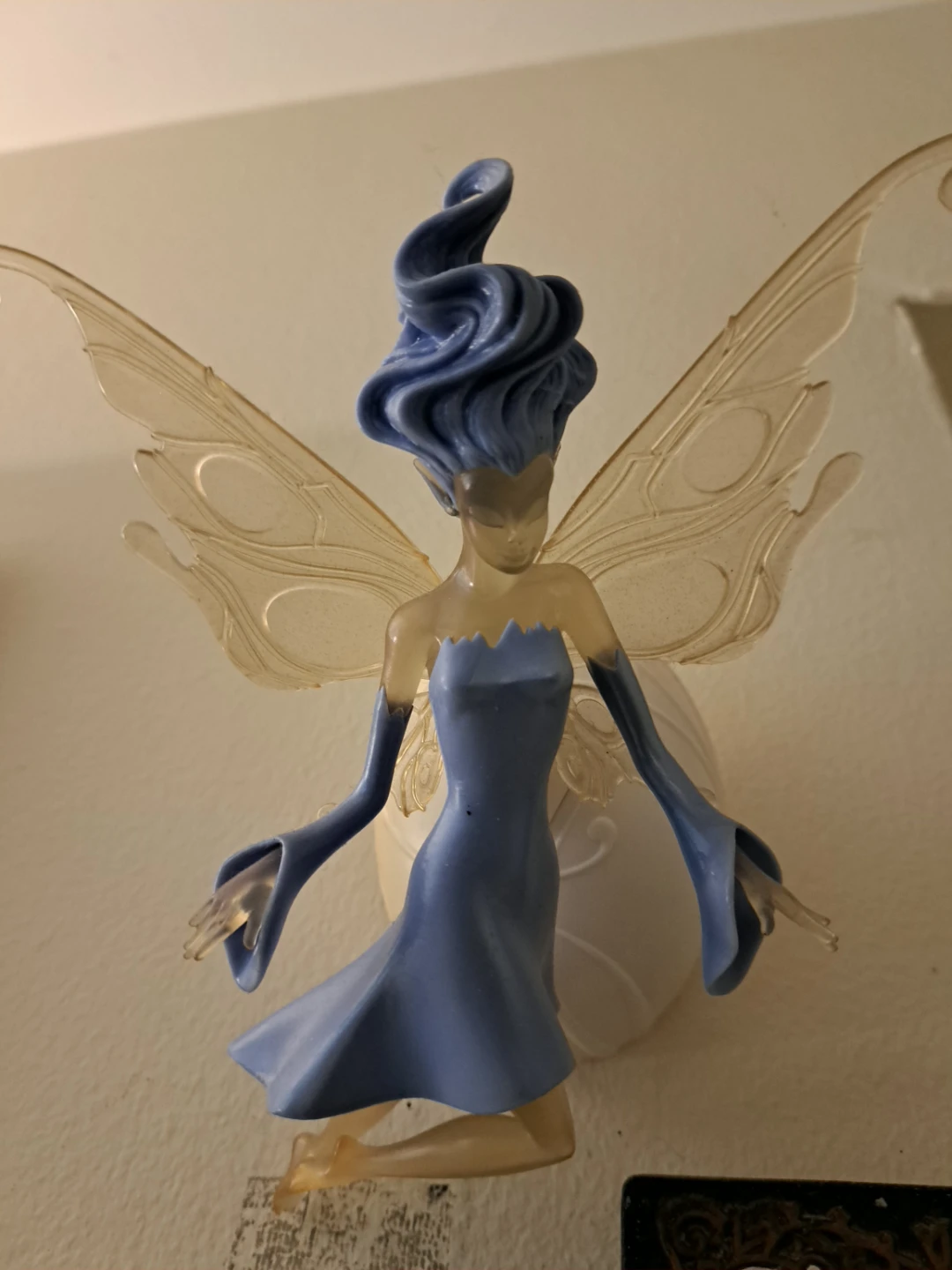 Blue Fairy Figurine with Wings lights up - photo 2