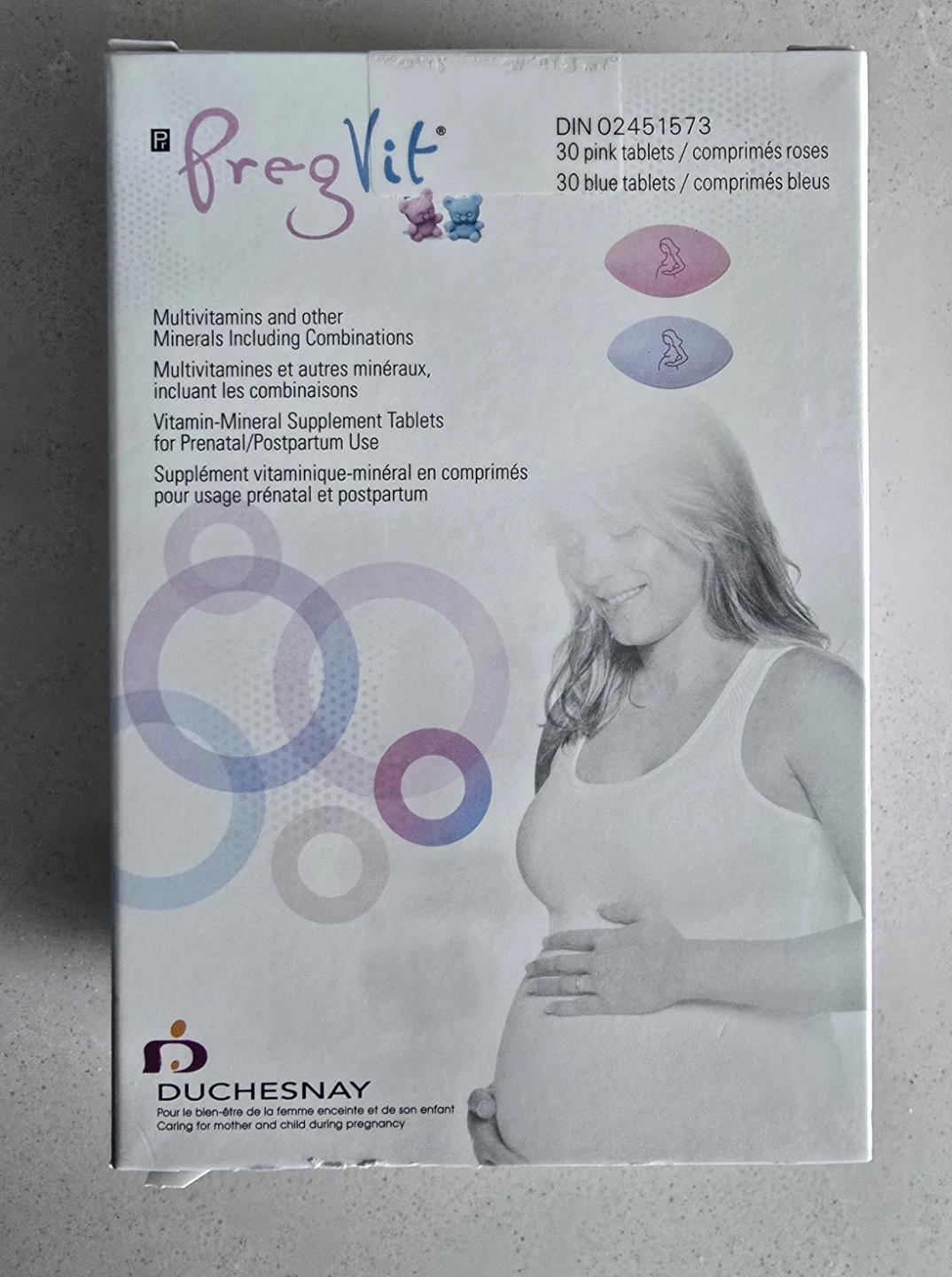PregVit Prenatal/Postpartum Vitamin-Mineral Supplement Tablets