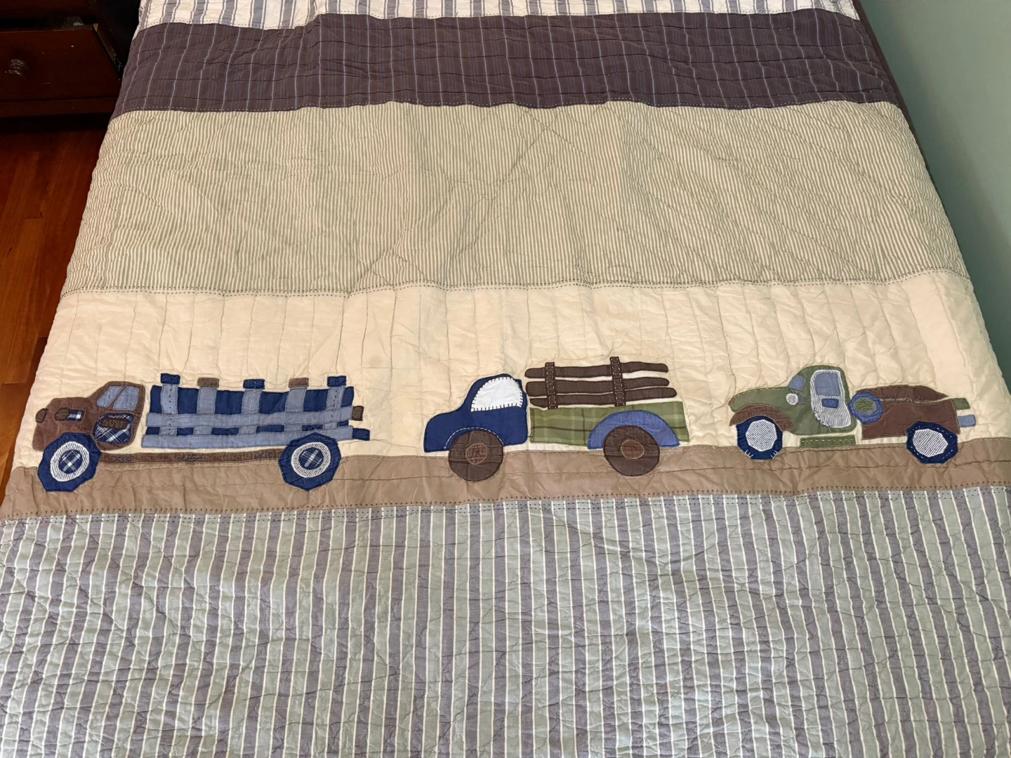 Quilt with Trucks - Brown, Beige, Blue pottery barn kids - photo 5