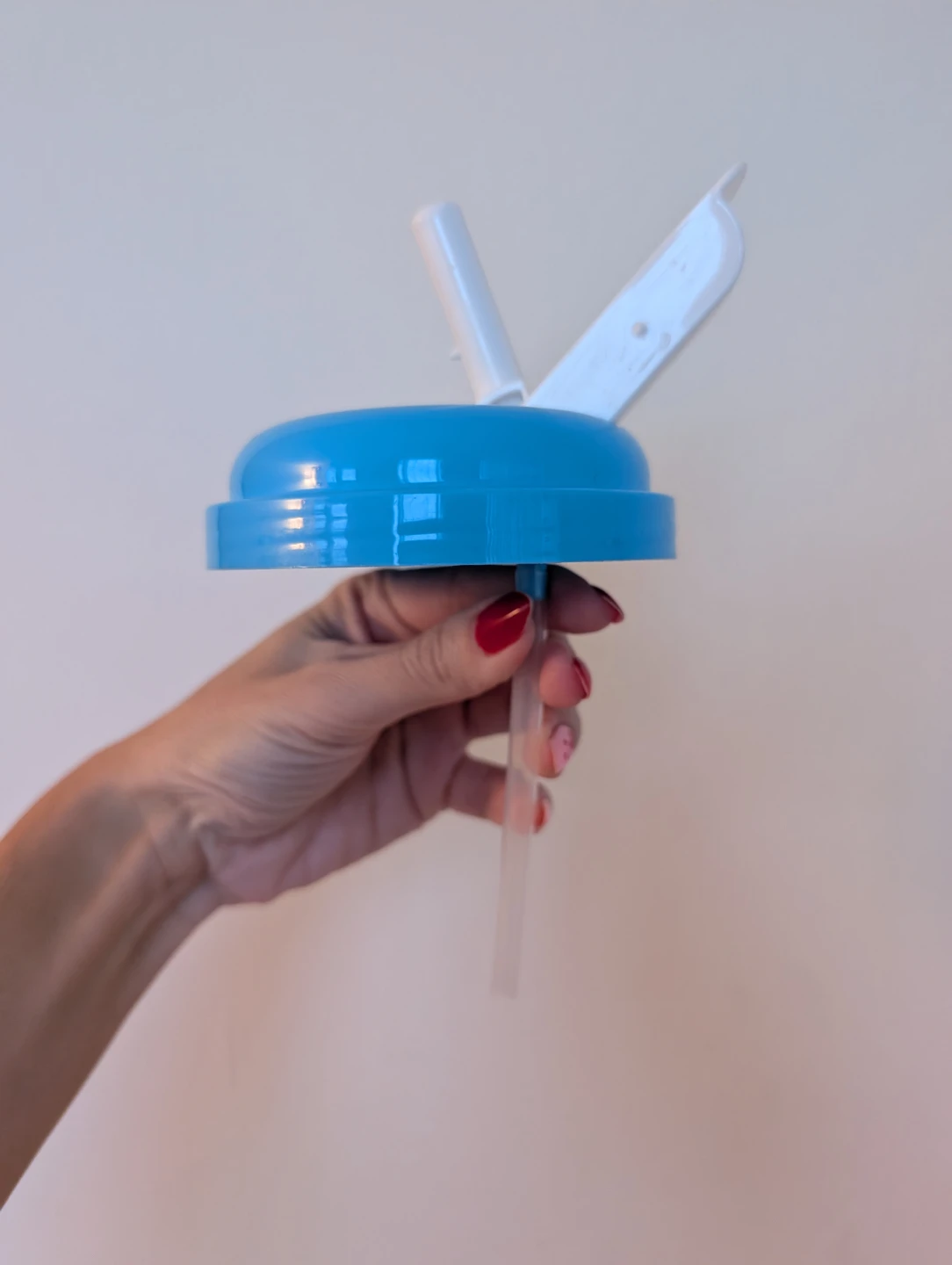 Blue Tumbler Lid with Straw 🥕 - photo 2