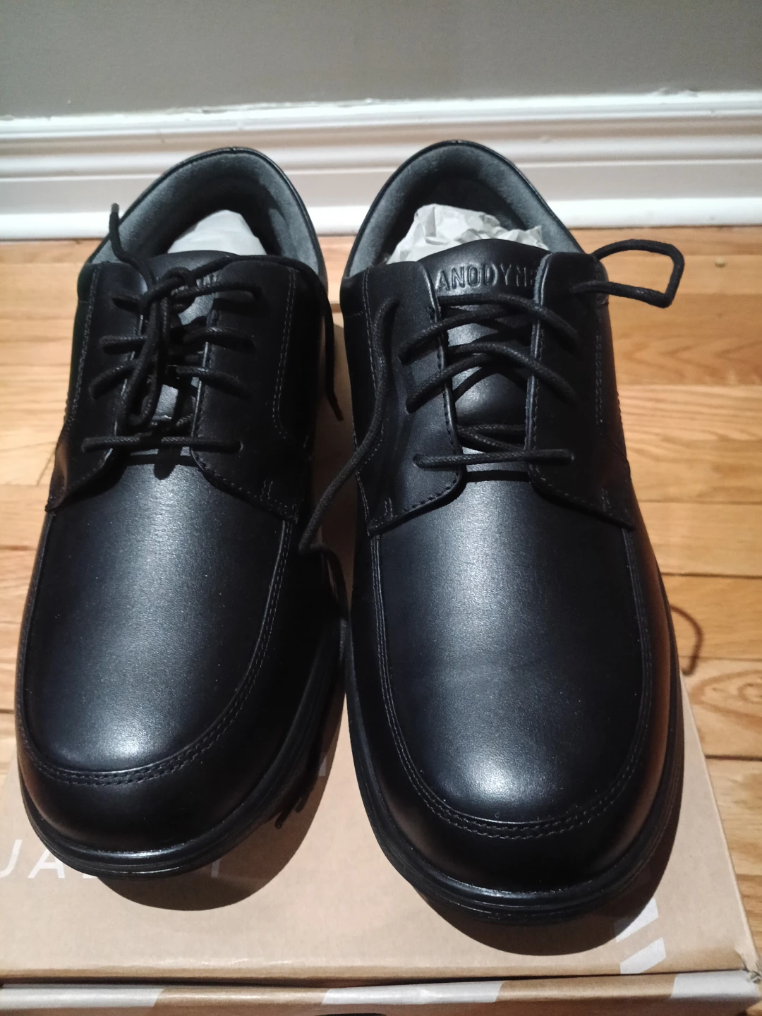 BRAND NEW ANODYNE Leather Oxford Shoes - Black - photo 2