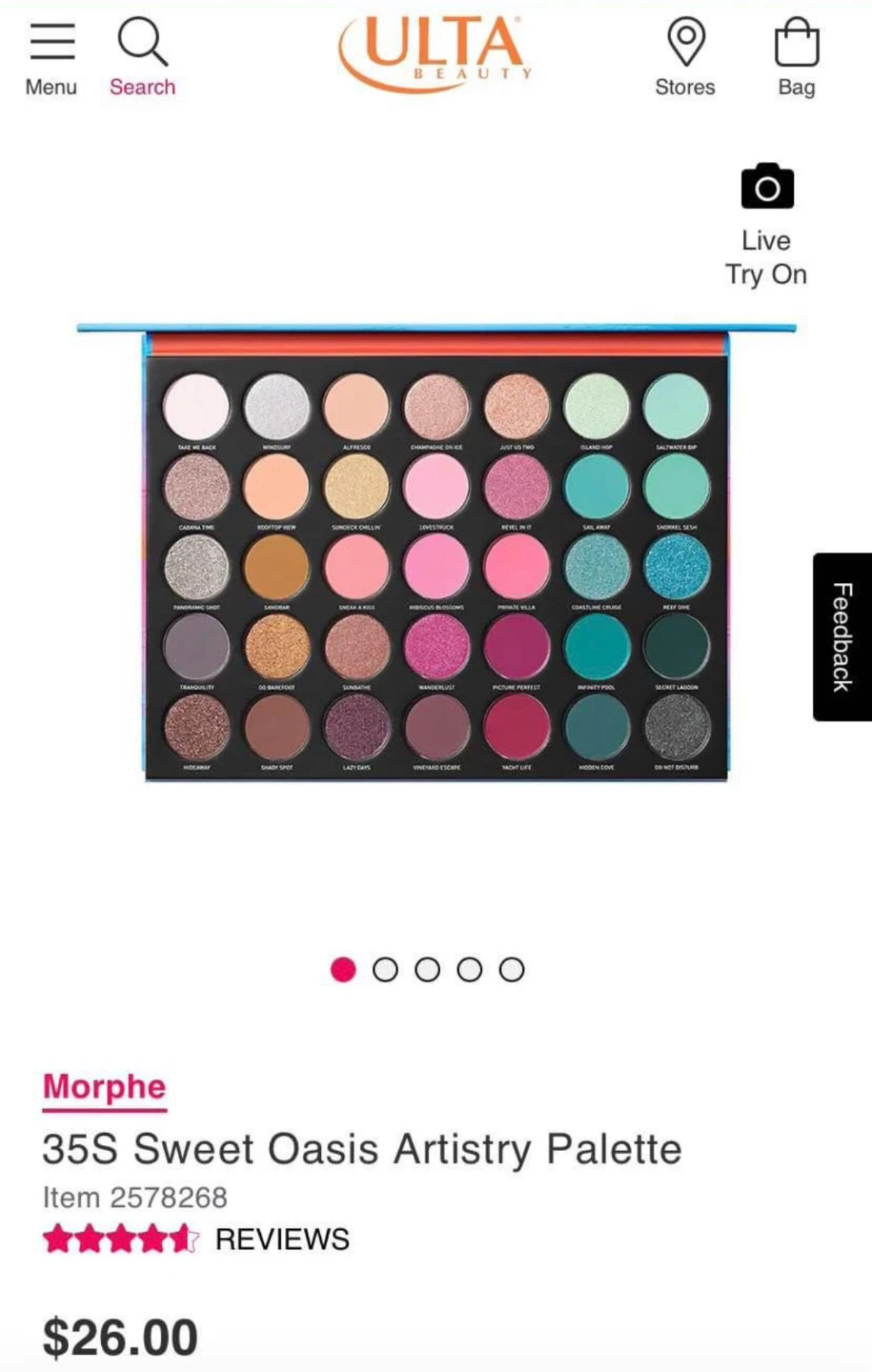 Morphe 35S Sweet Oasis Artistry Palette🏆 - photo 2