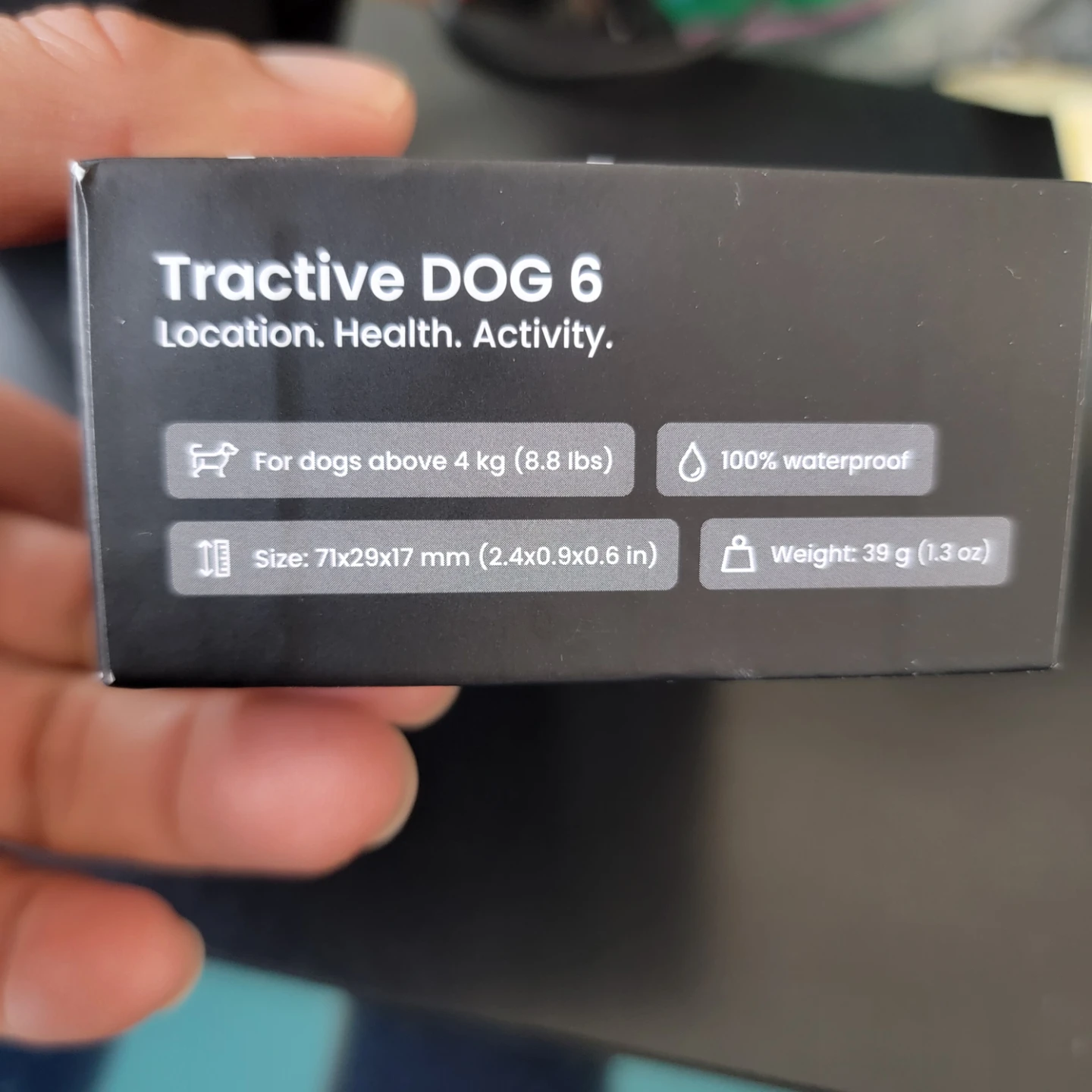 Tractive DOG 6 GPS & Health Tracker for Dogs - Black - photo 2