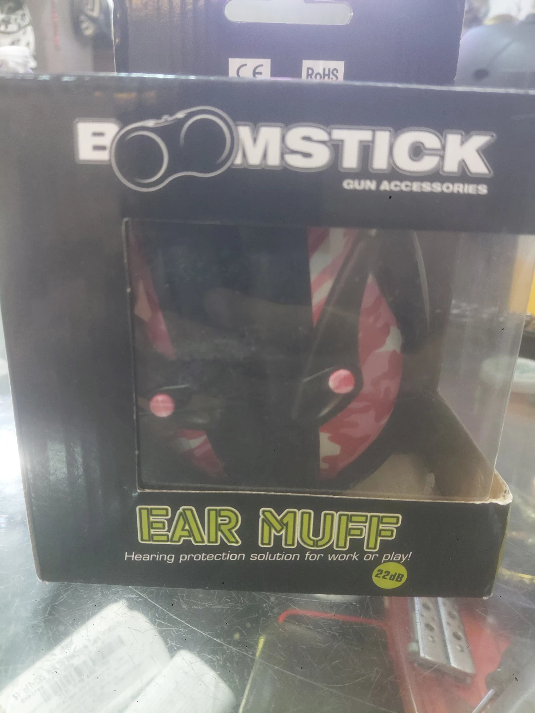 Boomstick Ear Muffs Pink Camo