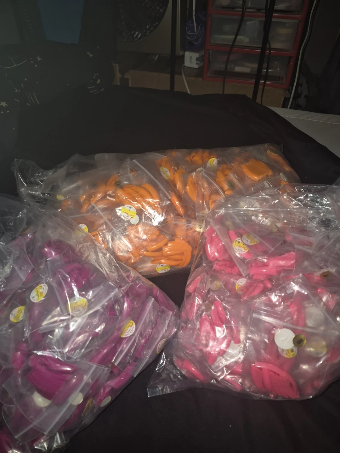 Hundreds of nail tips