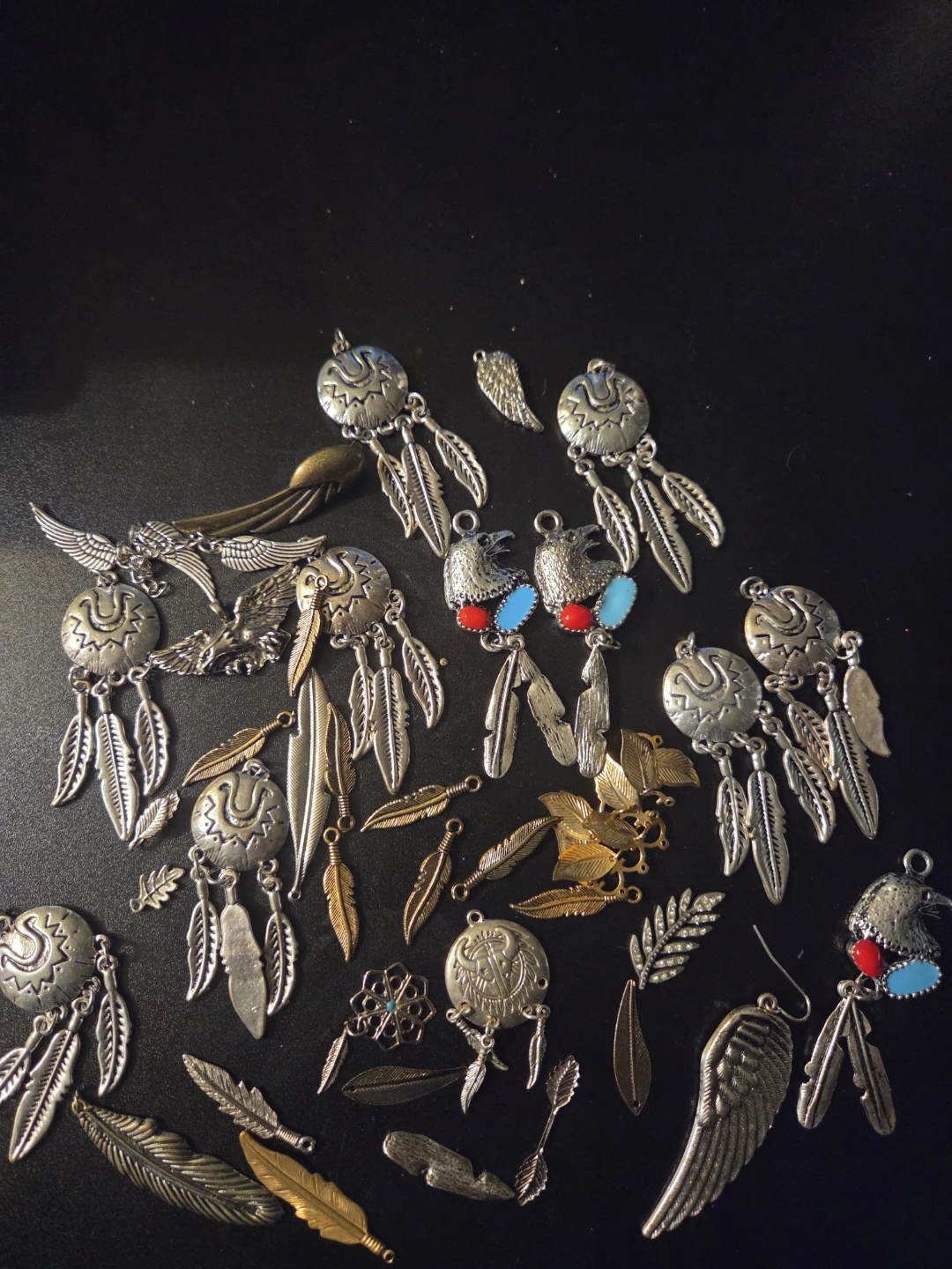 Assorted Dreamcatcher & Feather Charms