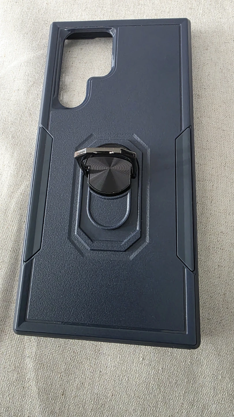 Blue Phone Case with Ring Stand. Galaxy S22Ultra
