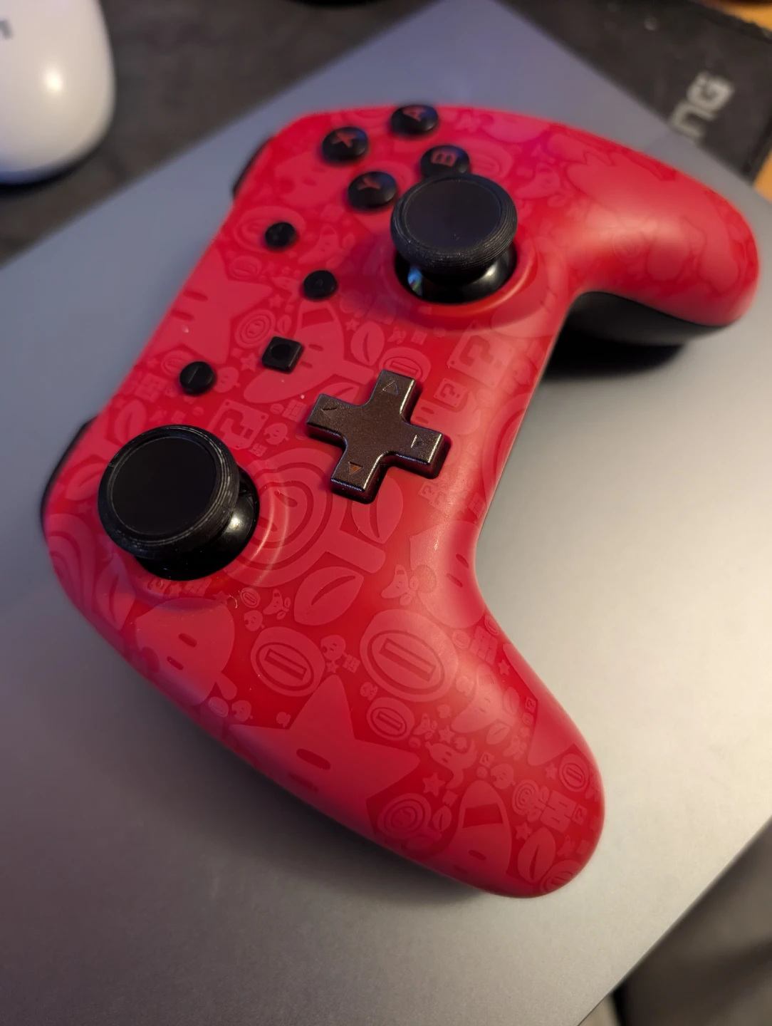Red Super Mario Themed Switch Controller - photo 3