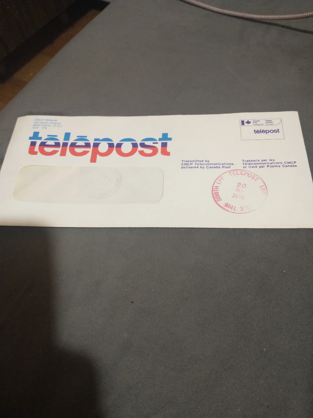 Telepost Envelope 1978