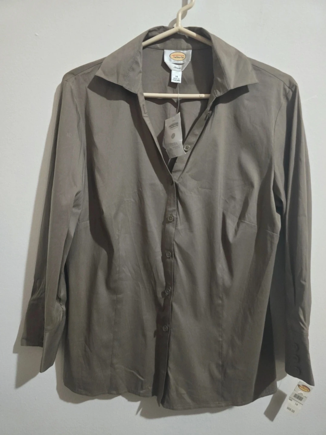 Talbots Women's Stretch Button-Up Shirt - Size 14 - photo 2