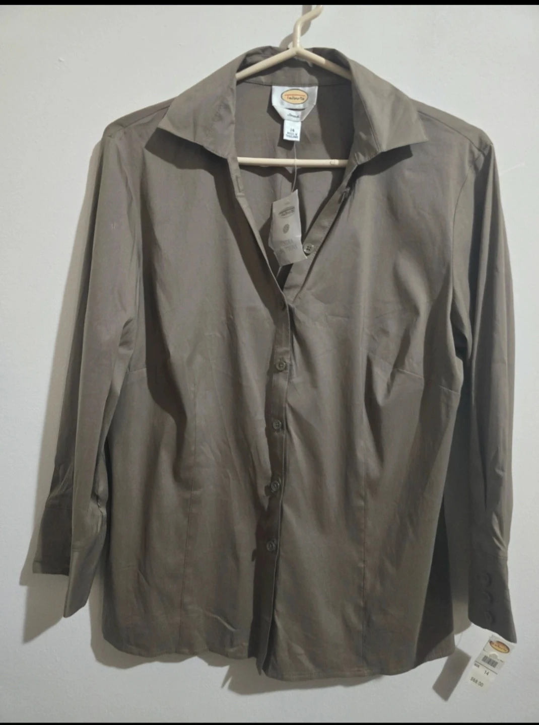 Talbots Women's Stretch Button-Up Shirt - Size 14 - photo 3