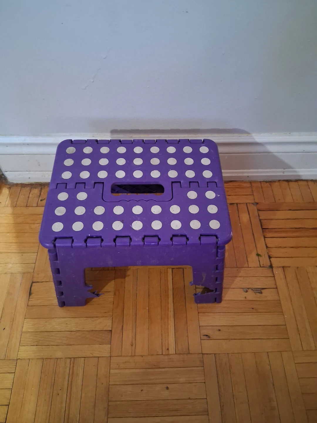 Purple Folding Step Stool