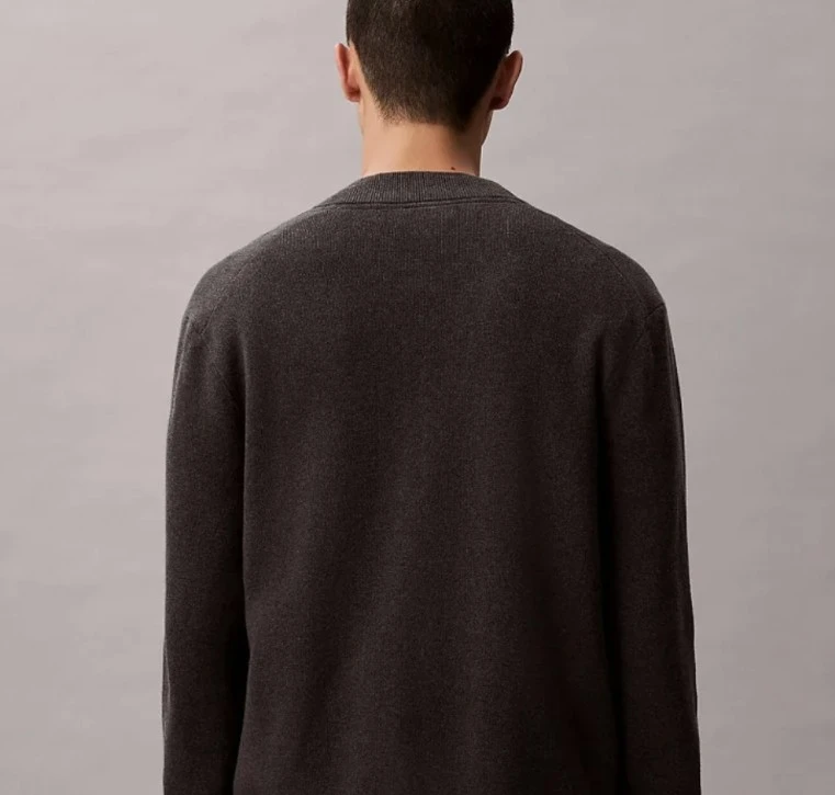 🆕 Calvin Klein Zippered Bomber Cardigan - Dark Grey - photo 3