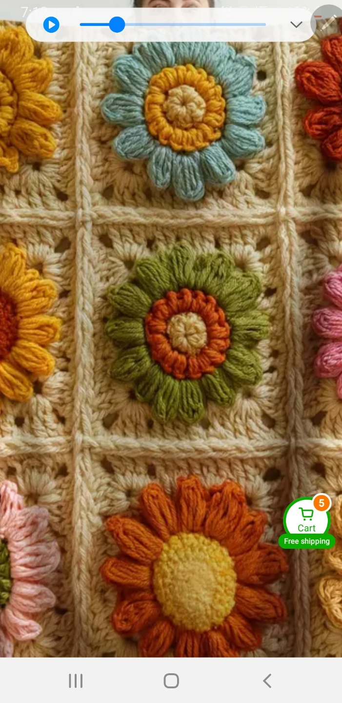 Hand crocheted queen size blankets
