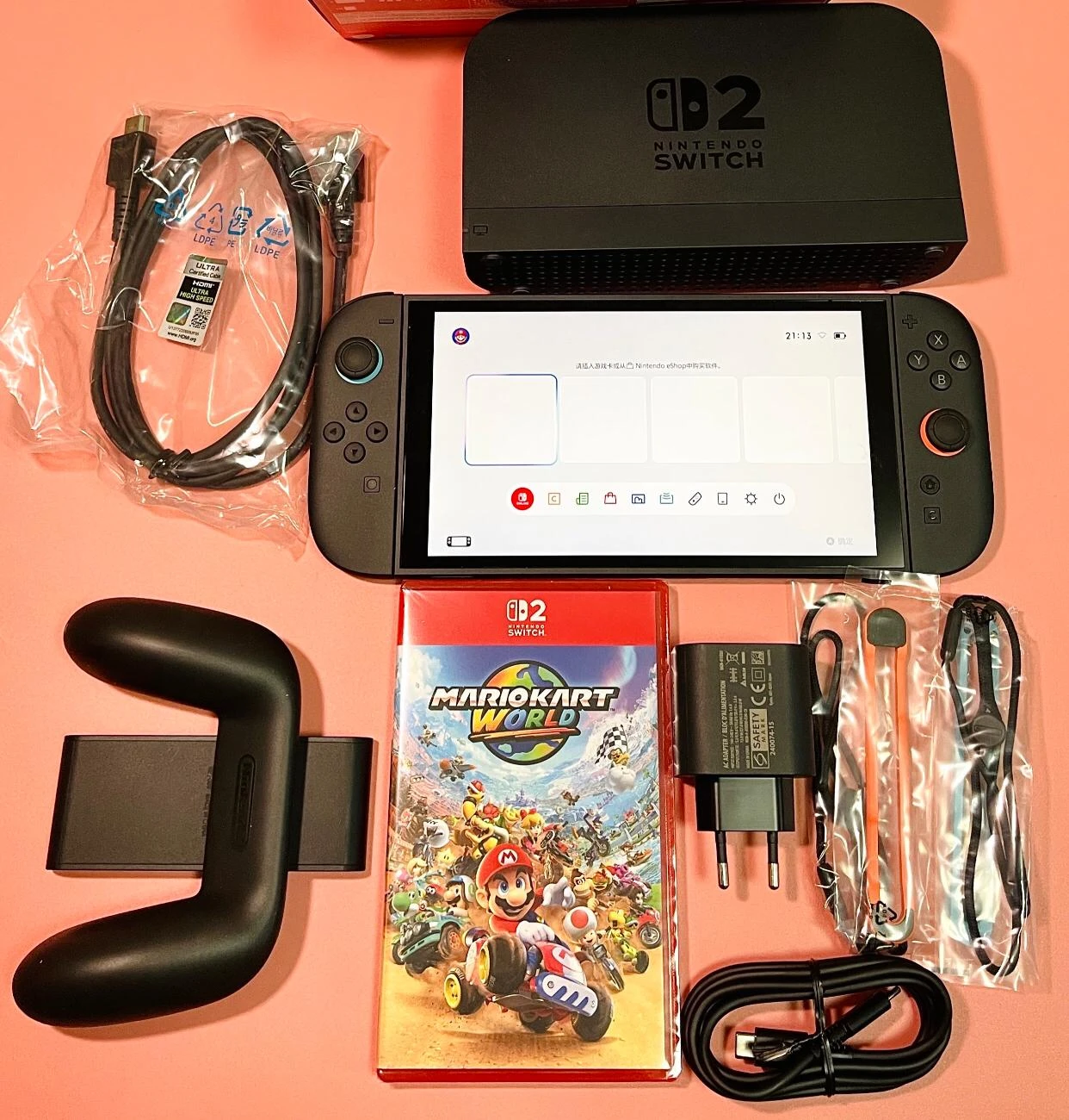 Nintendo switch 2 global version + mario kart game - photo 2