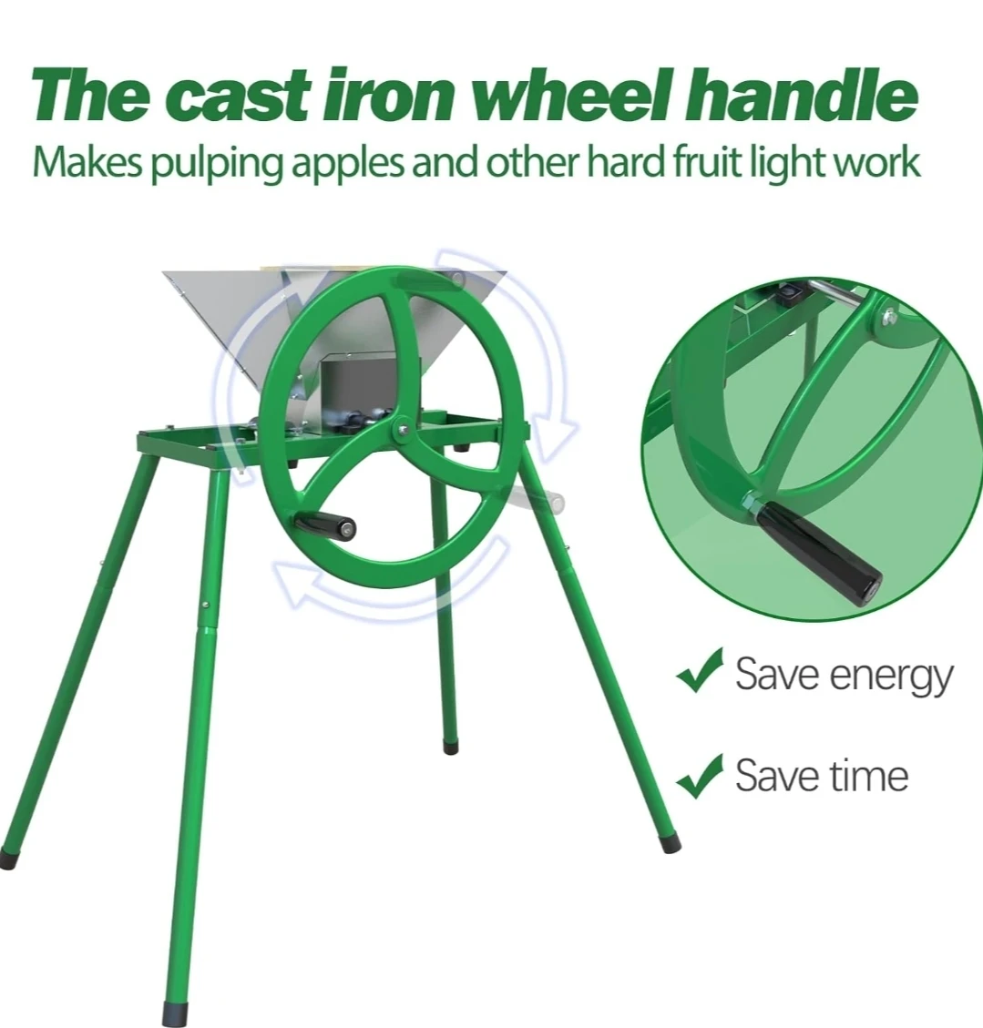 7L Stainless Steel Manual Fruit Crusher - photo 3