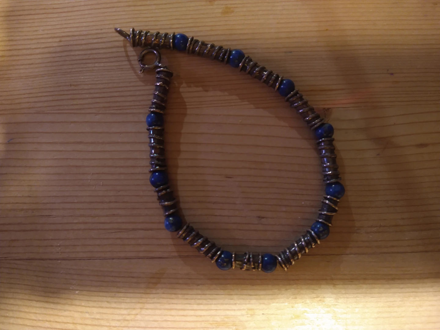 Lapis and silver bracelet