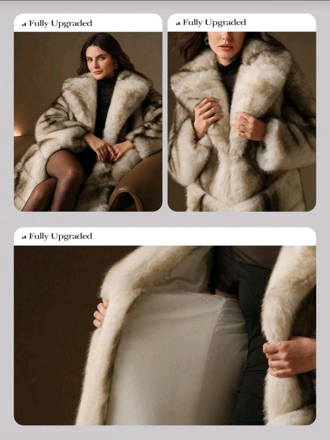 Faux Fur Long Coat - photo 4