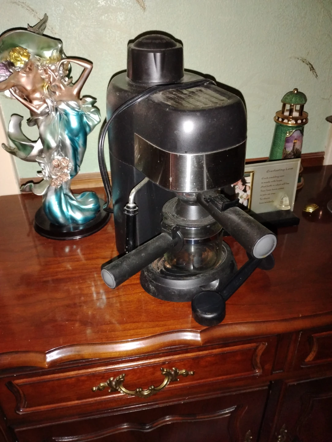 Black Espresso Maker