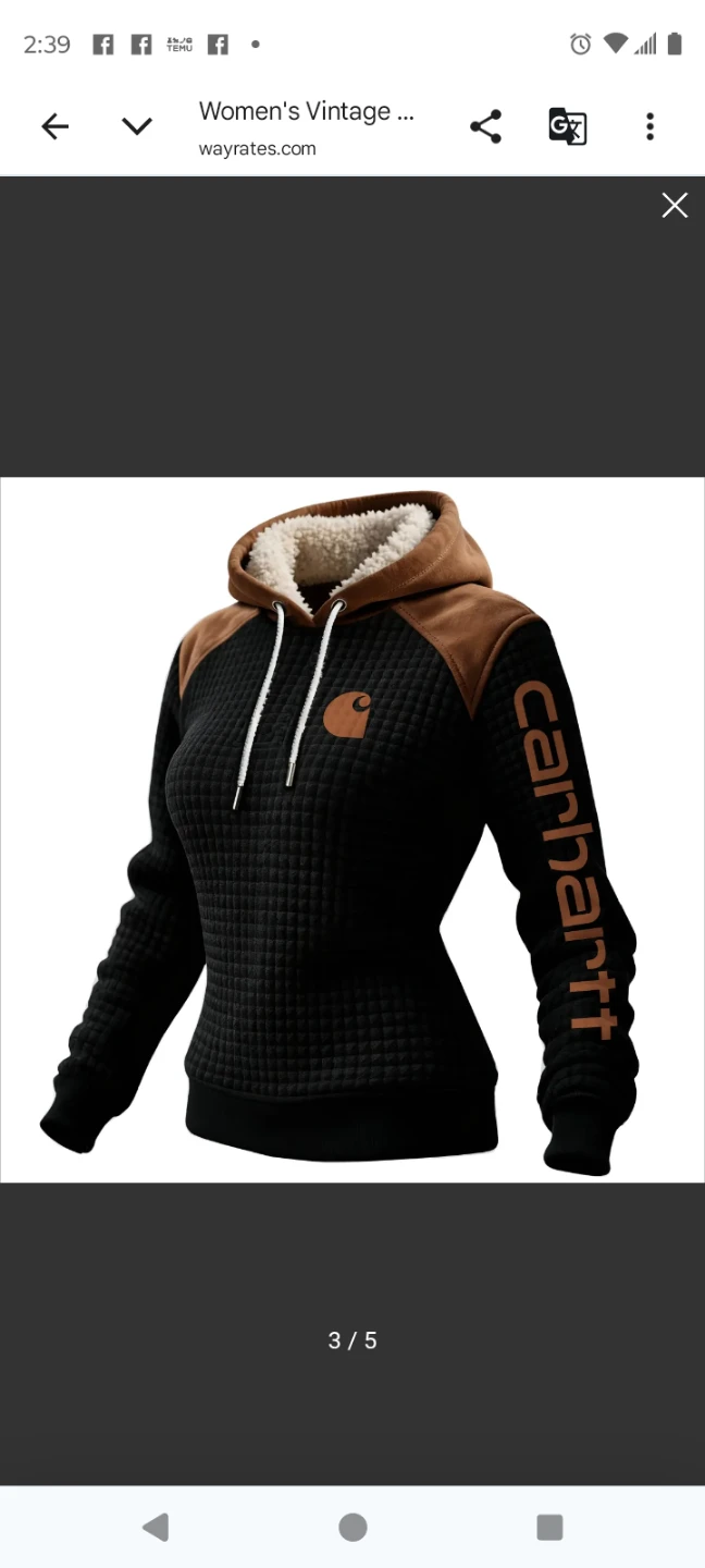 Carhartt Women's Sherpa Lined Quilted Hoodie