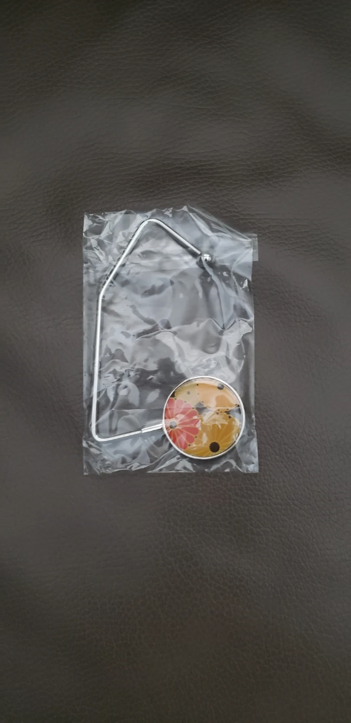 Bag Hook Purse Hanger with Floral Design