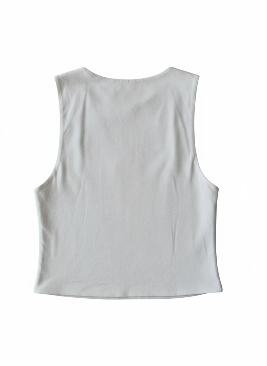 Babaton Sculpt White Sleeveless Top - Size M 🏆 - photo 3