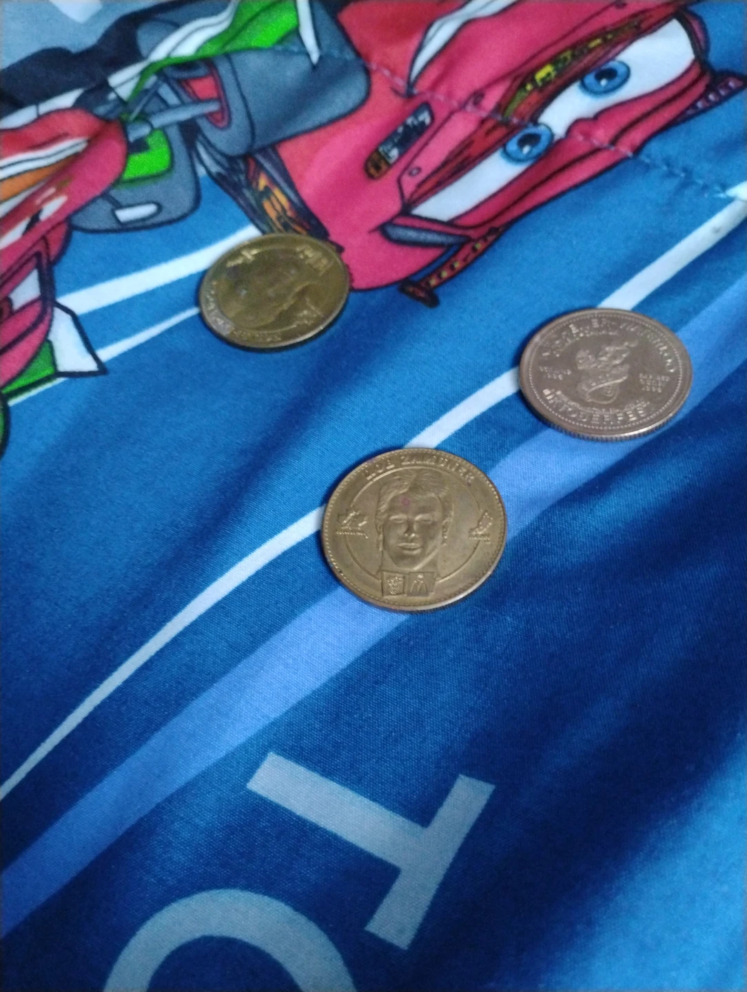 Three old coins, collectible currency