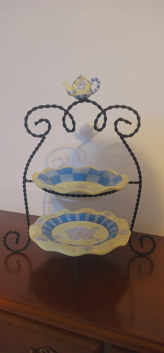 Tea-Themed 2-Tier Serving Stand - photo 5