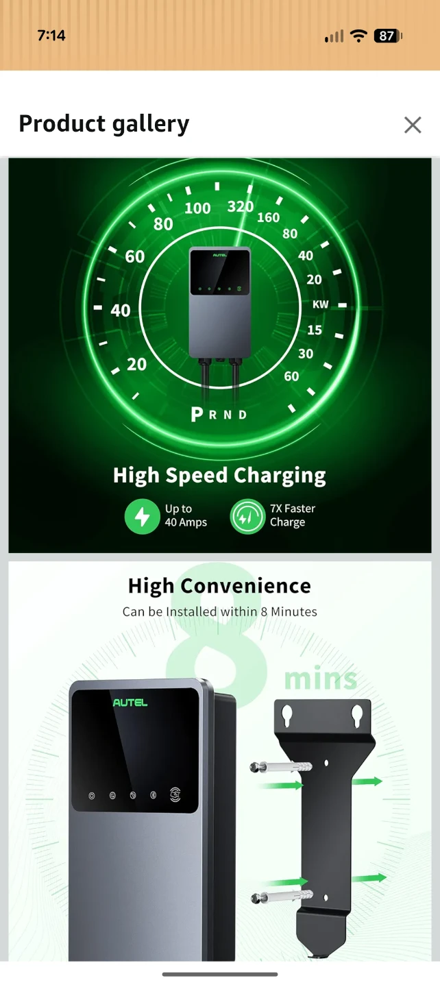 Autel MaxiCharger Level 2 EV Charger - photo 2