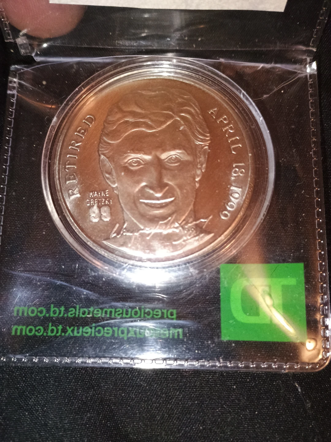 Wayne Gretzky Commemorative Retirement Medallion -