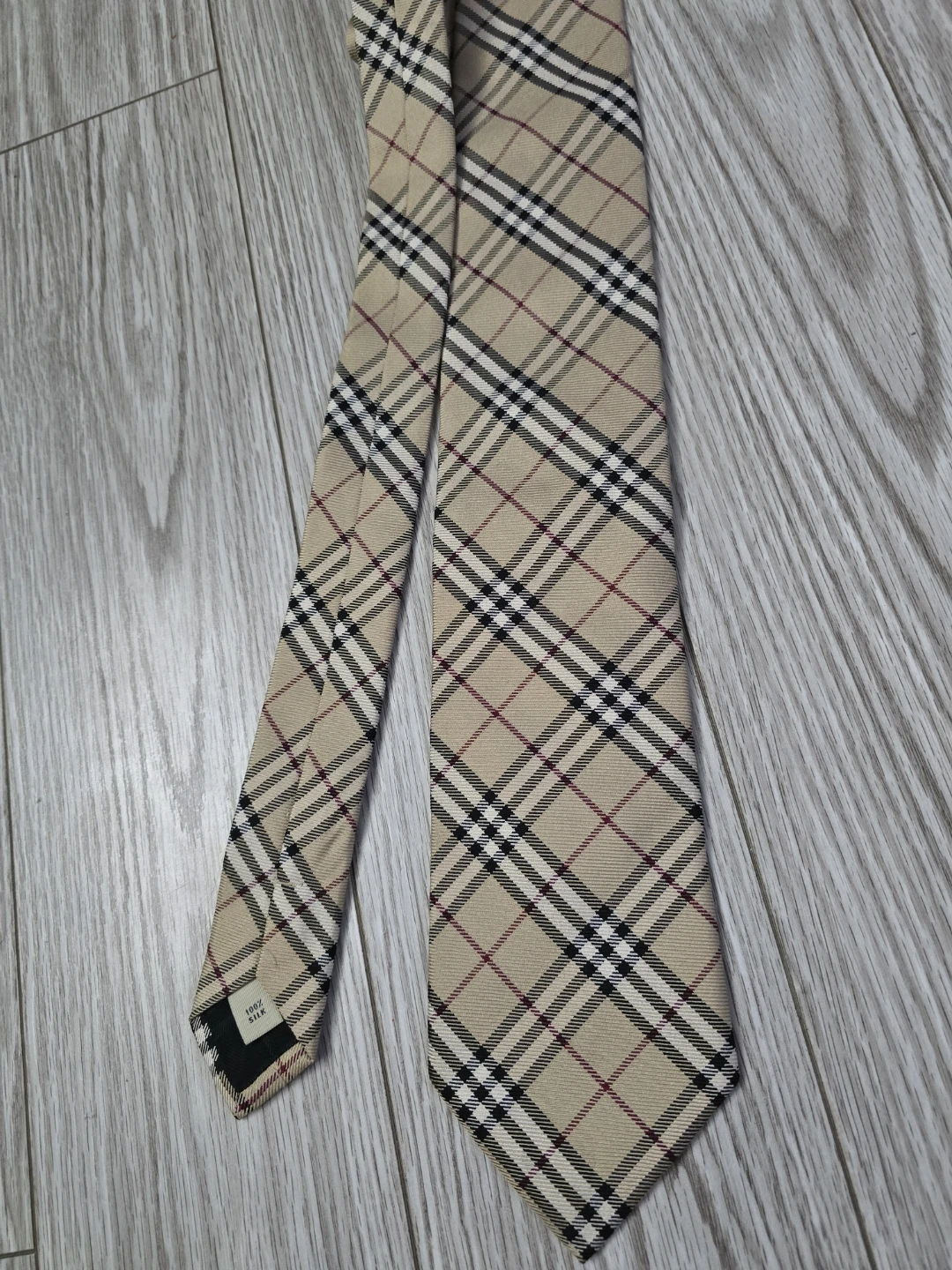 Burberry London 100% Silk Tie - Classic Check - photo 2